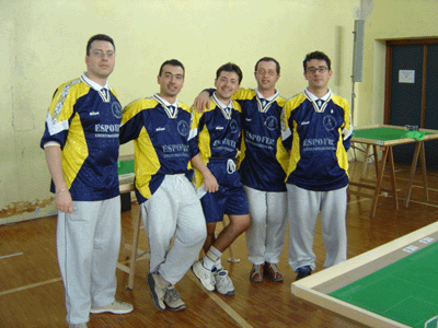 La squadra di Subbuteo di Sessa Aurunca